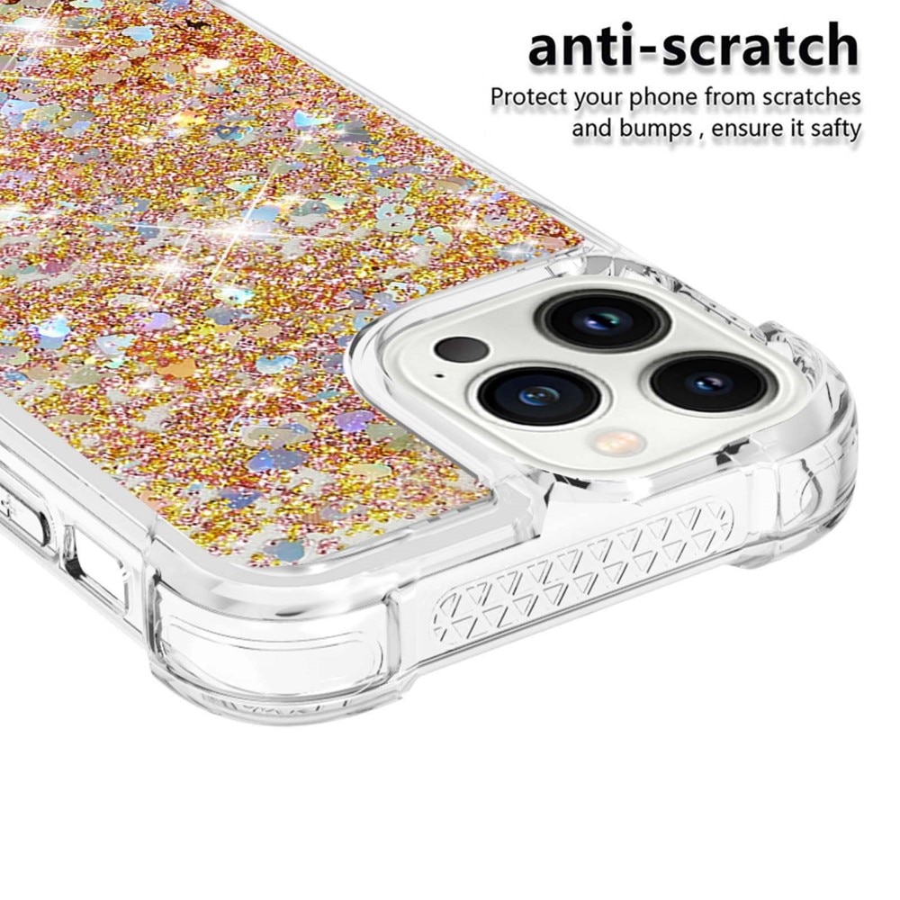 Funda Glitter Powder TPU iPhone 14 Pro Oro