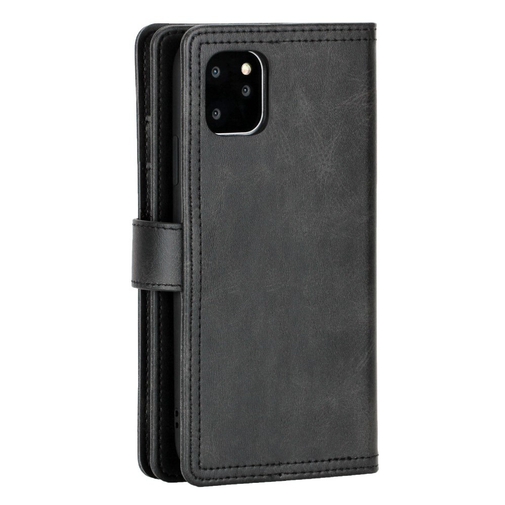 Multi-Slot tipo cartera de cuero iPhone 14 Pro Negro