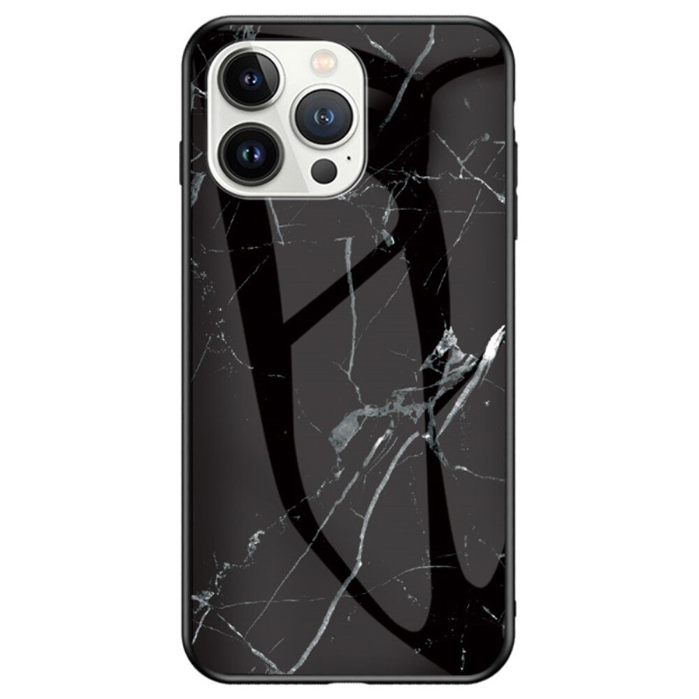 Funda vidrio templado iPhone 14 Pro Max Mármol negro