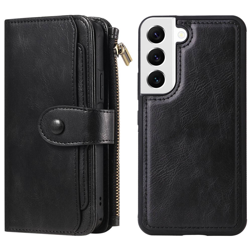 Magnet Leather Multi Wallet Samsung Galaxy S22 Negro