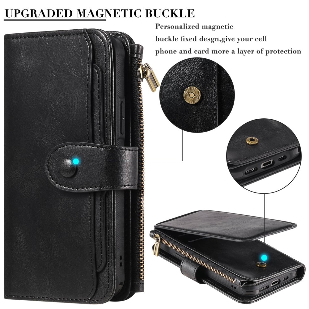 Magnet Leather Multi Wallet Samsung Galaxy S22 Negro