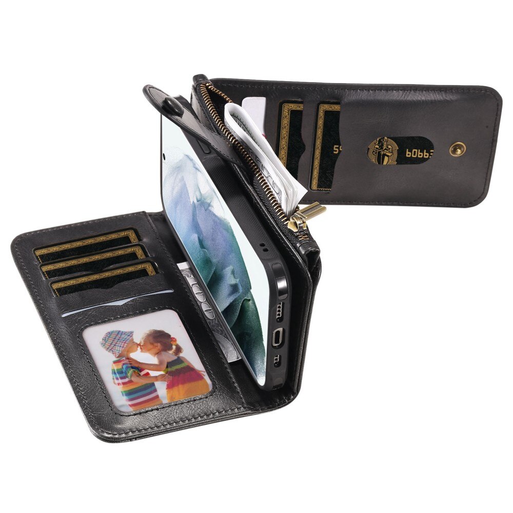 Magnet Leather Multi Wallet Samsung Galaxy S22 Ultra Negro