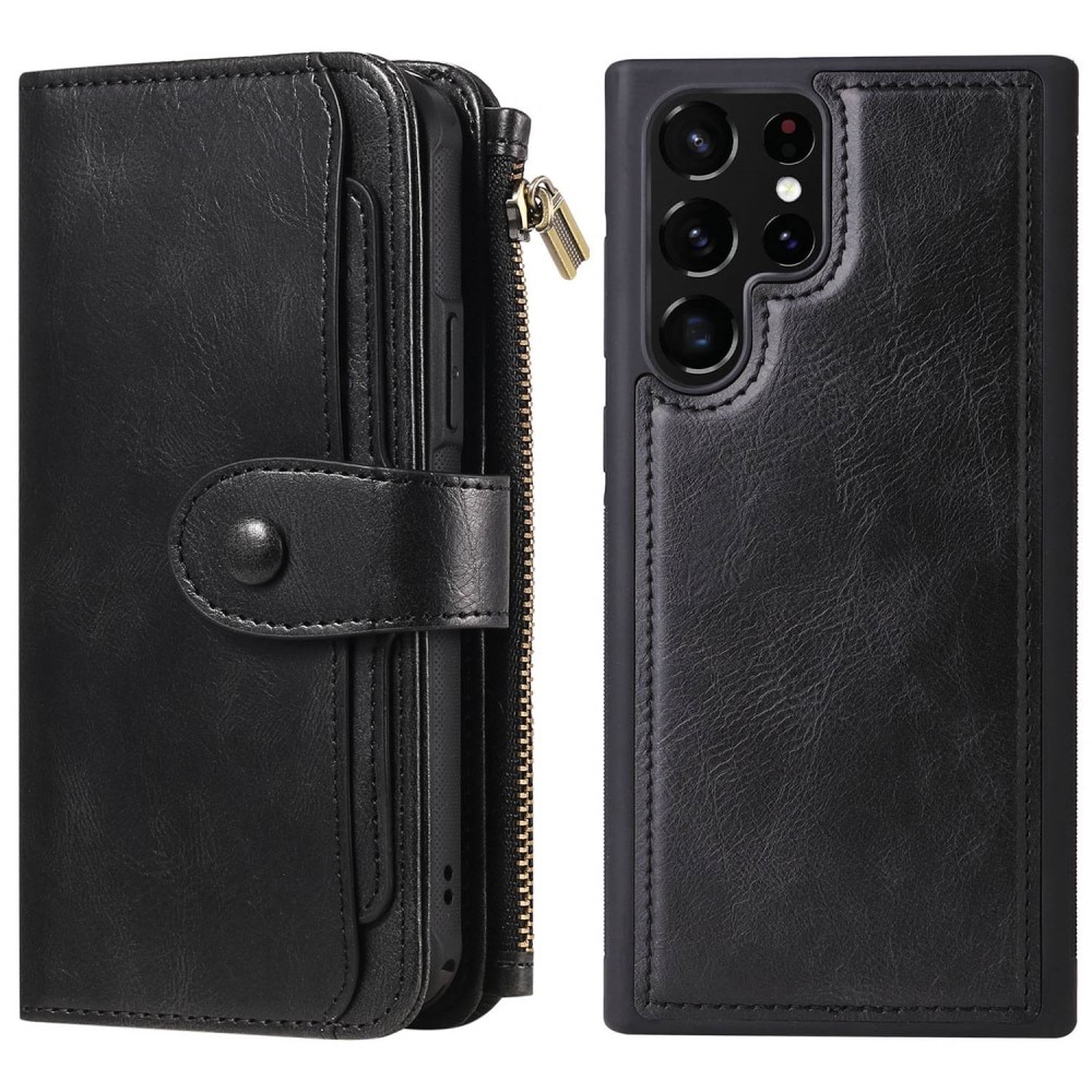 Magnet Leather Multi Wallet Samsung Galaxy S22 Ultra Negro