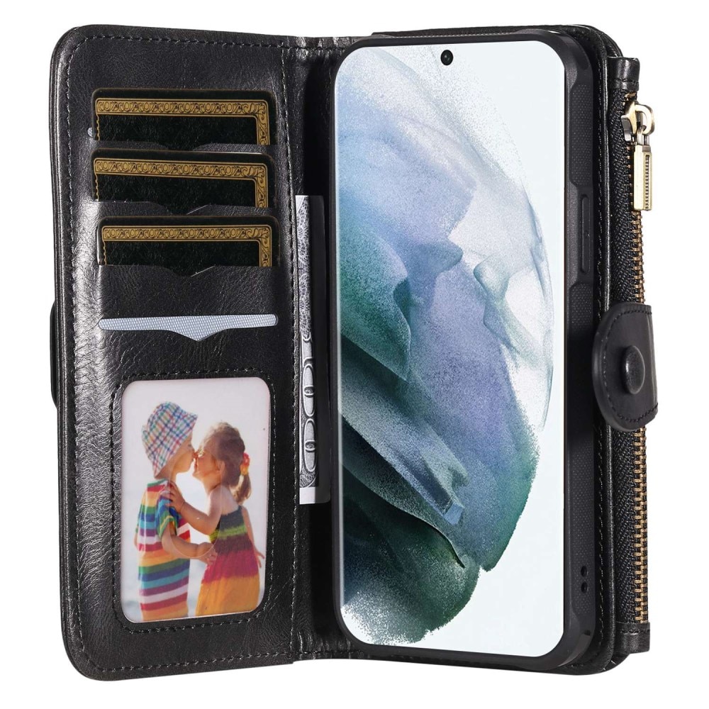 Magnet Leather Multi Wallet Samsung Galaxy S22 Ultra Negro