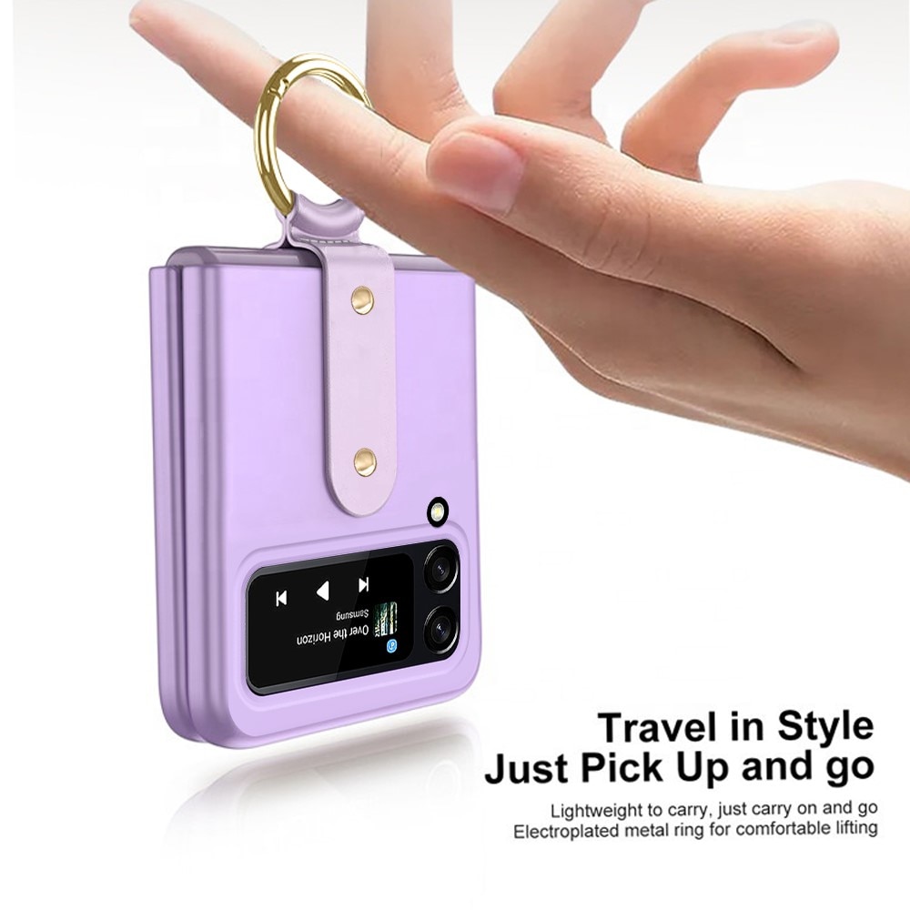 Funda con porta anillos Samsung Galaxy Z Flip 4 Violeta