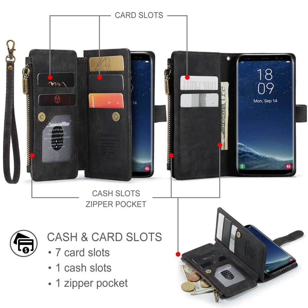 Cartera Zipper Samsung Galaxy S22 Negro