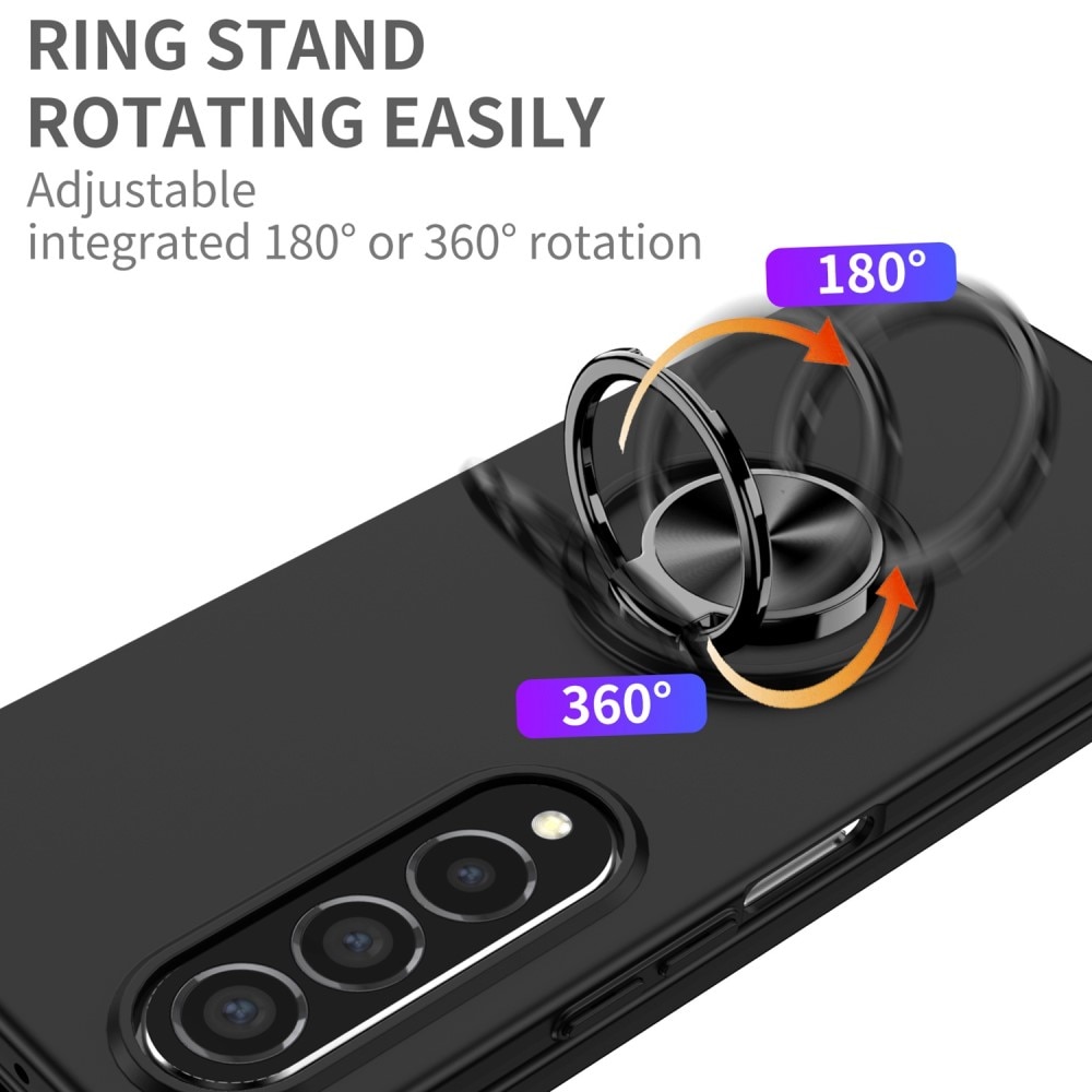 Funda magnética con porta anillos Samsung Galaxy Z Fold 4 Negro