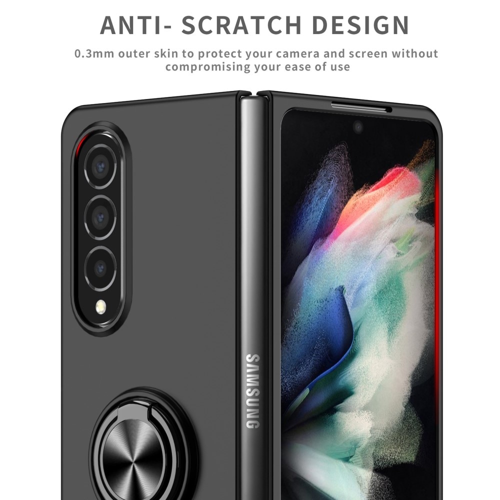 Funda magnética con porta anillos Samsung Galaxy Z Fold 4 Negro