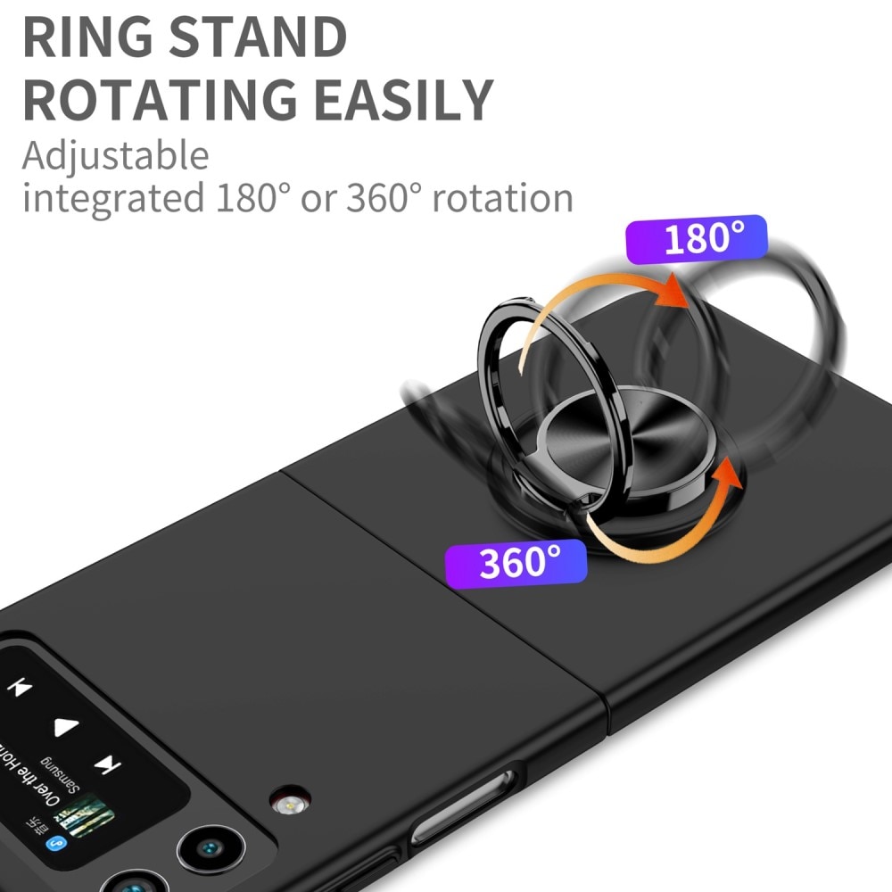 Funda magnética con porta anillos Samsung Galaxy Z Flip 4 Negro