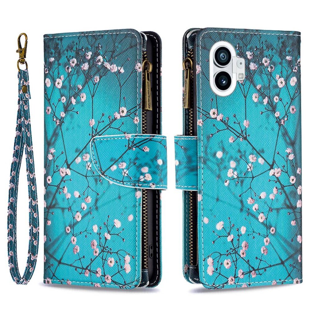 Funda tipo billetera Nothing Phone 1 Flores de cerezo