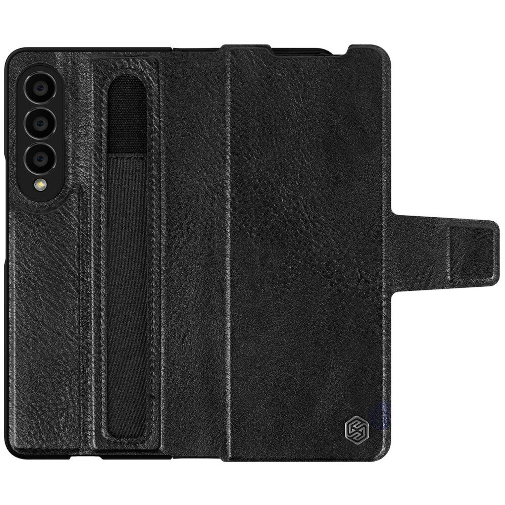 Funda Leather Case with Pen Slot Samsung Galaxy Z Fold 4 Negro