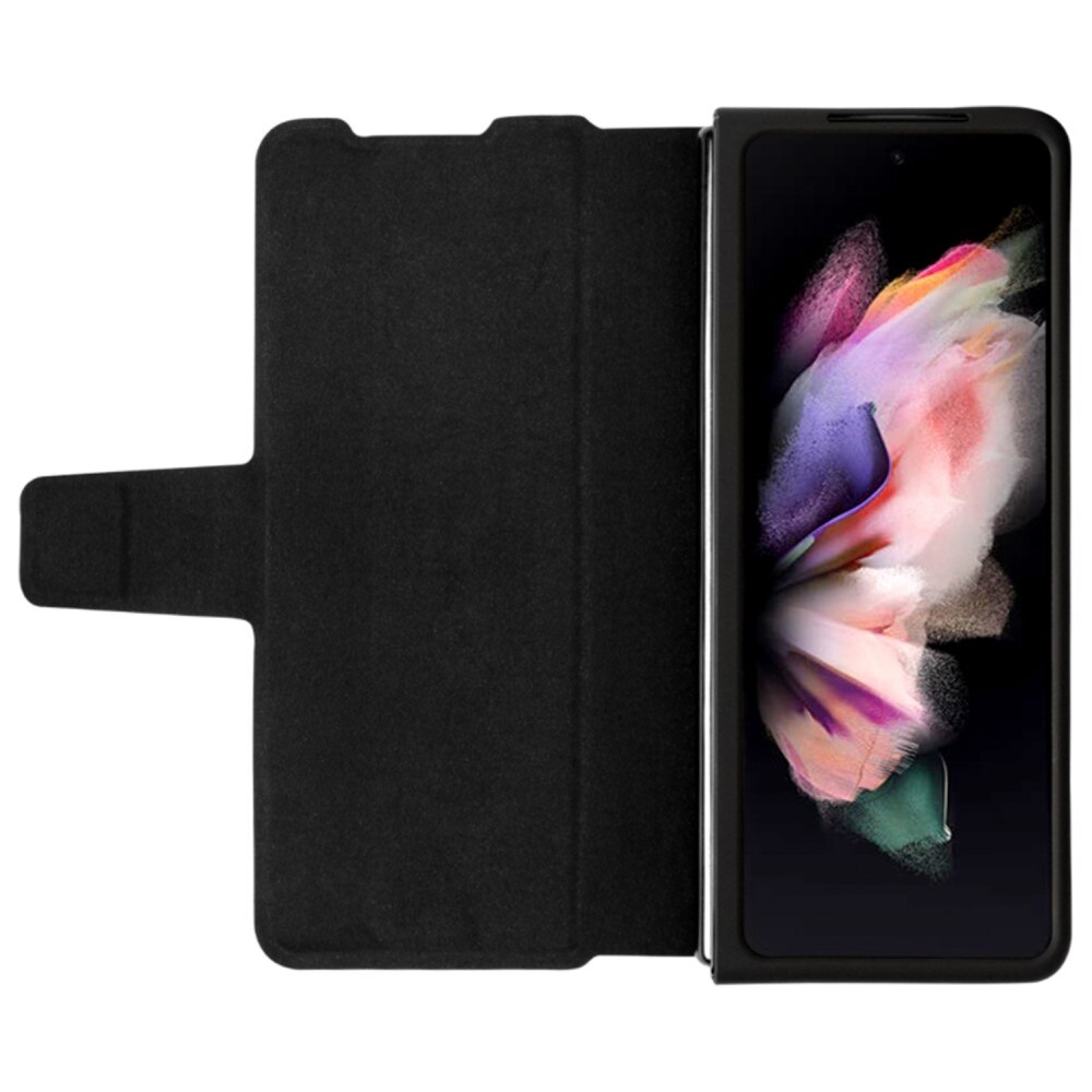 Funda Leather Case with Pen Slot Samsung Galaxy Z Fold 4 Negro