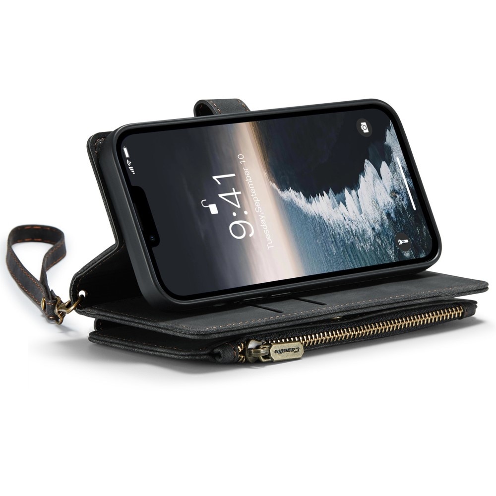 Cartera Zipper iPhone 14 Negro