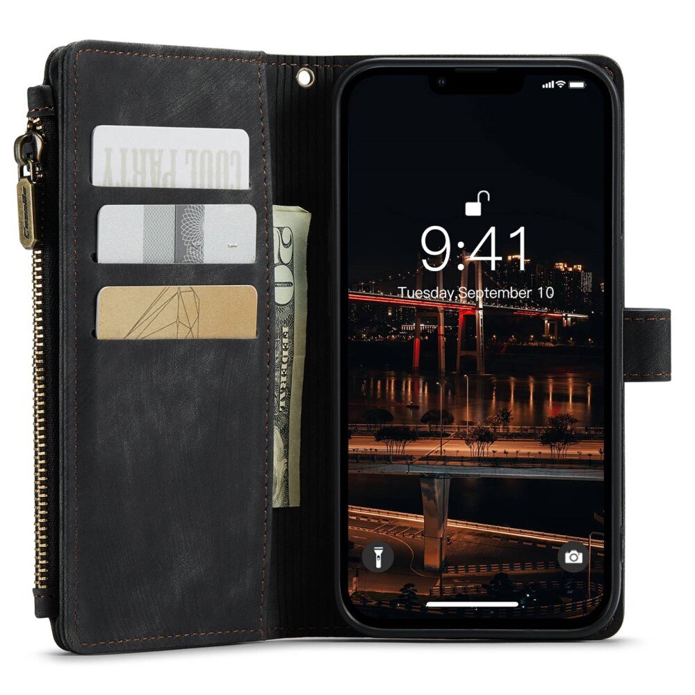 Cartera Zipper Apple iPhone 14 Plus Negro