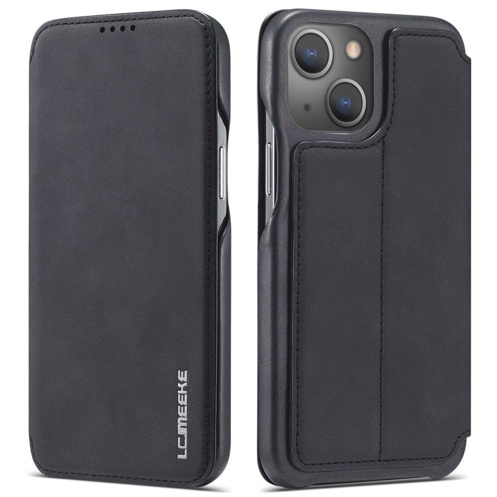 Funda delgada con solapa iPhone 14 Plus Negro