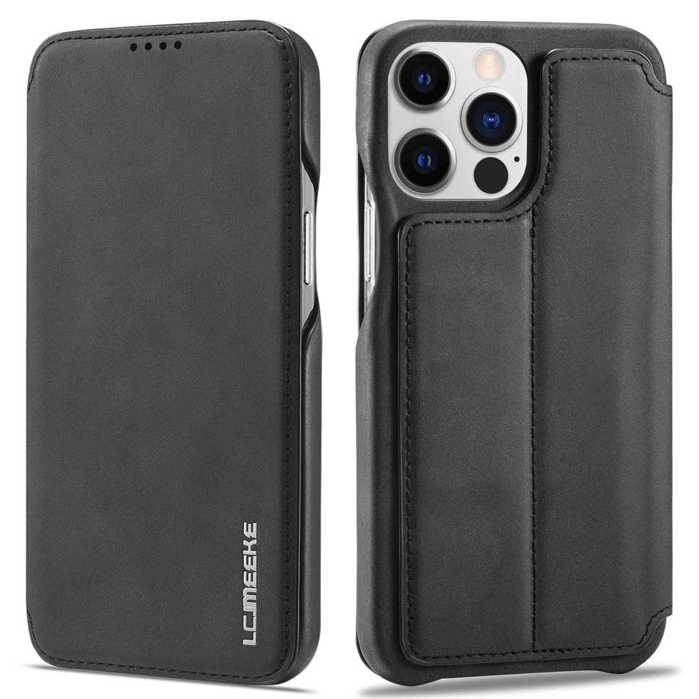 Funda delgada con solapa iPhone 14 Pro Negro