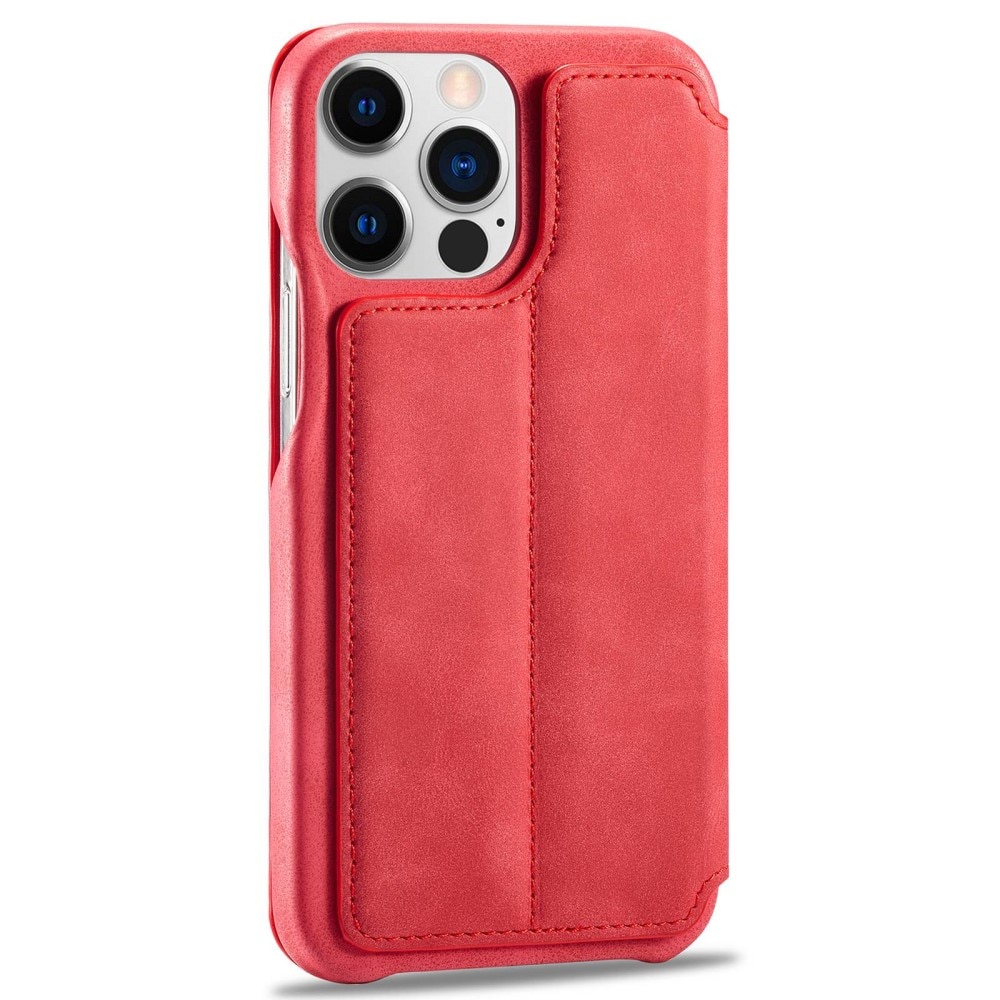 Funda delgada con solapa iPhone 14 Pro Max Rojo