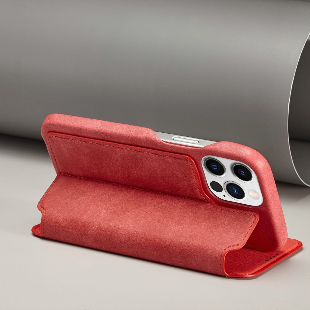 Funda delgada con solapa iPhone 14 Pro Max Rojo