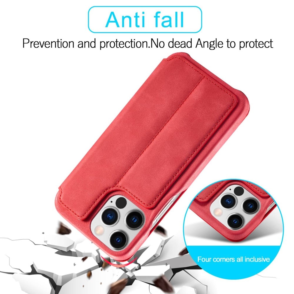 Funda delgada con solapa iPhone 14 Pro Max Rojo