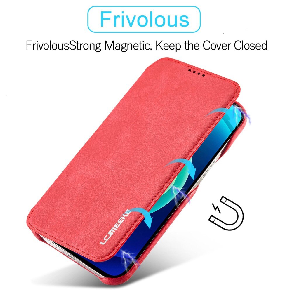 Funda delgada con solapa iPhone 14 Pro Max Rojo