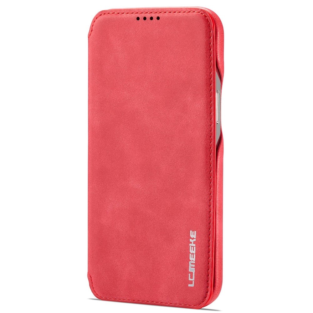 Funda delgada con solapa iPhone 14 Pro Max Rojo