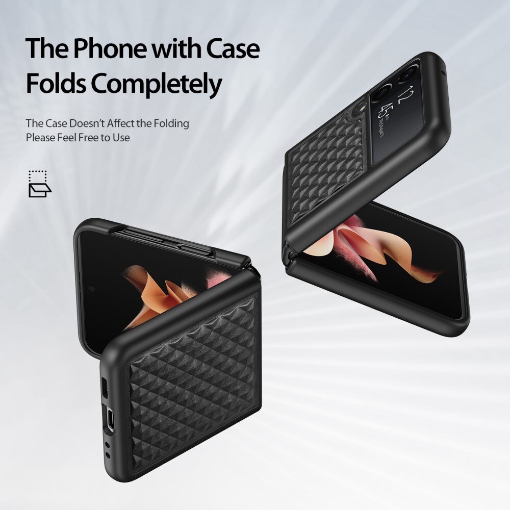 Funda Venice Leather Case Samsung Galaxy Z Flip 4 Black