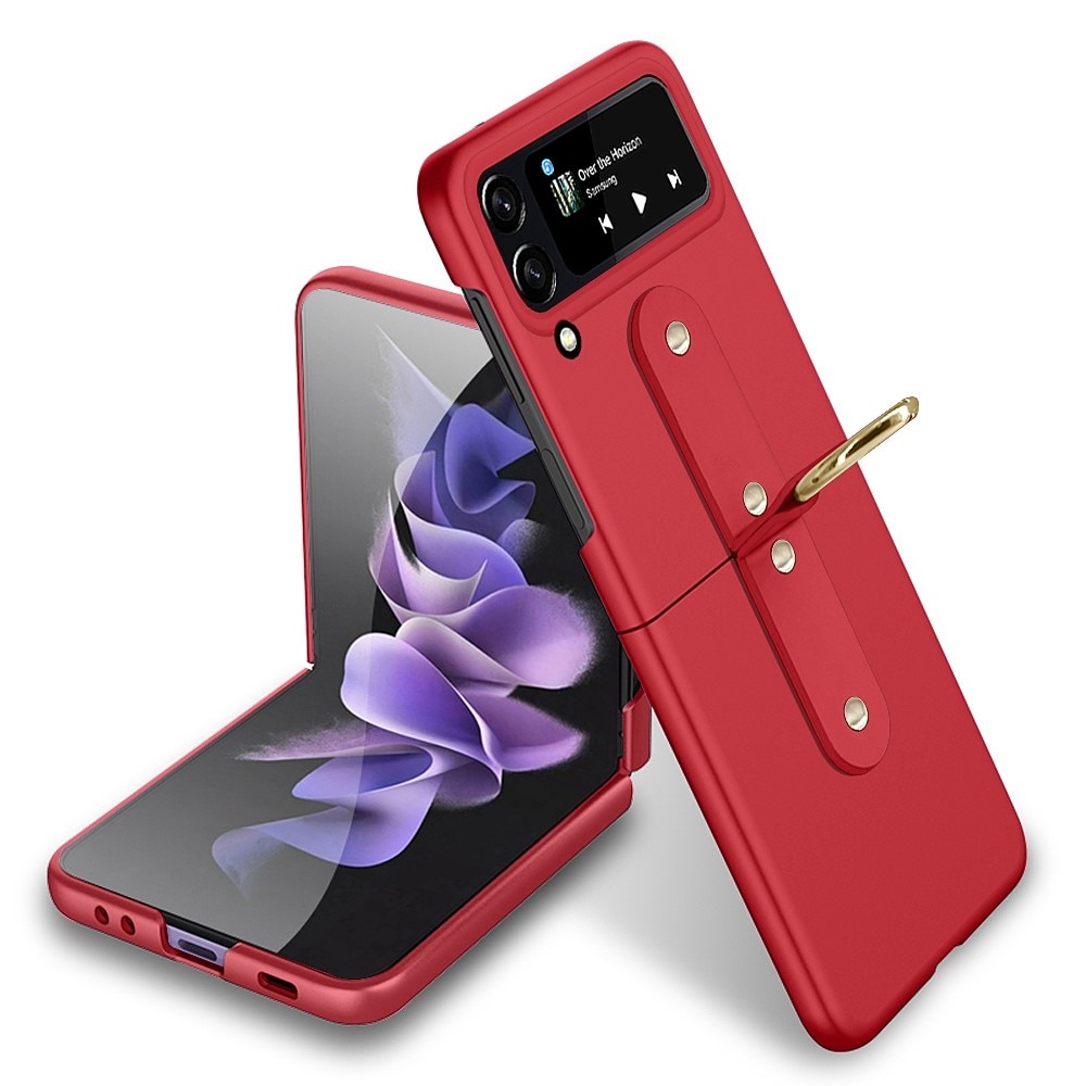 Funda con porta anillos Samsung Galaxy Z Flip 4 Rojo