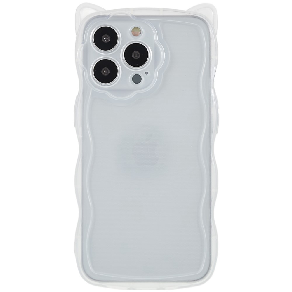 Funda Wavy Edge Gato iPhone 13 Pro transparente