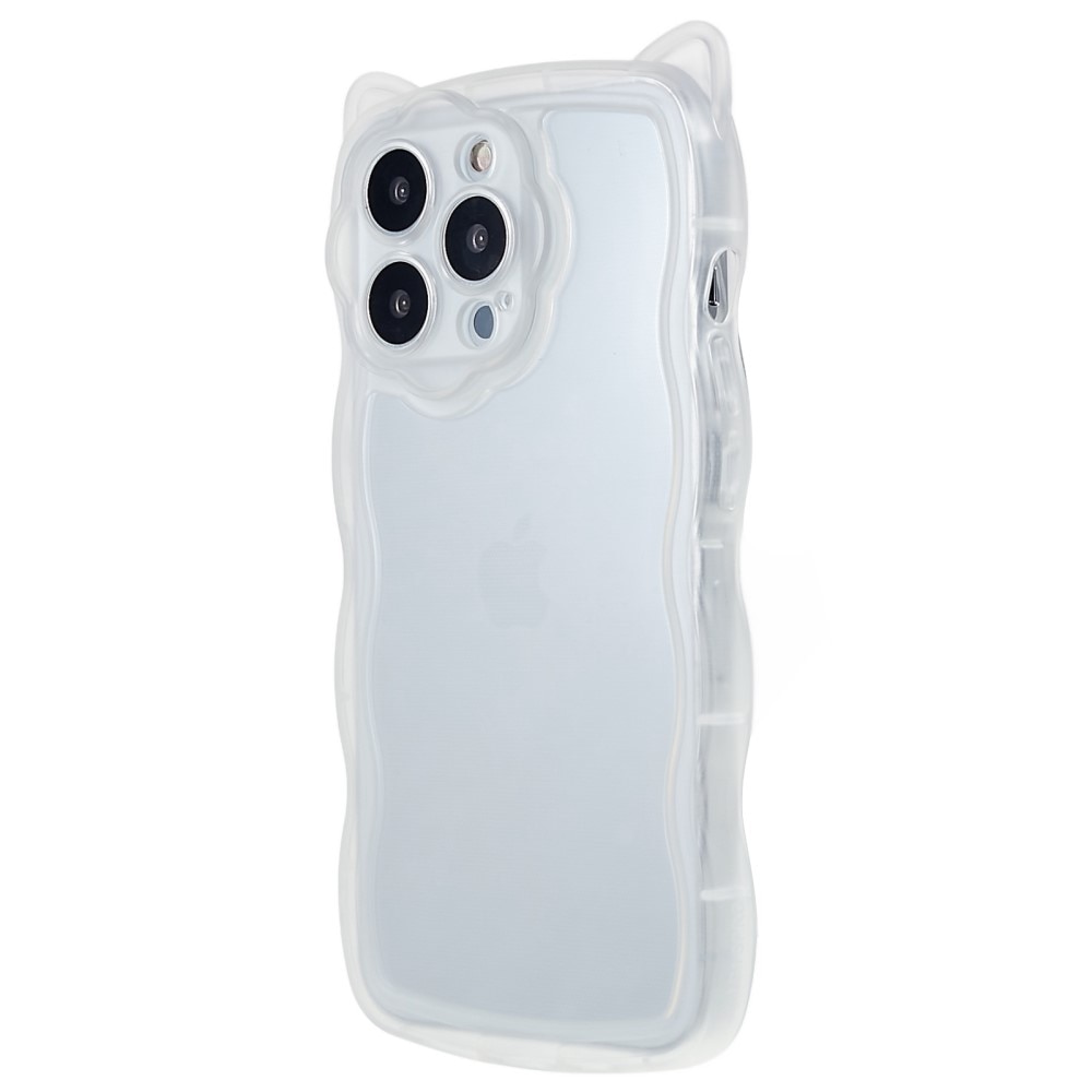 Funda Wavy Edge Gato iPhone 13 Pro transparente