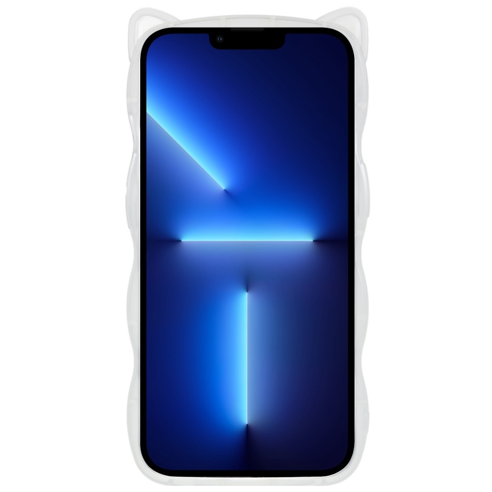 Funda Wavy Edge Gato iPhone 13 Pro transparente