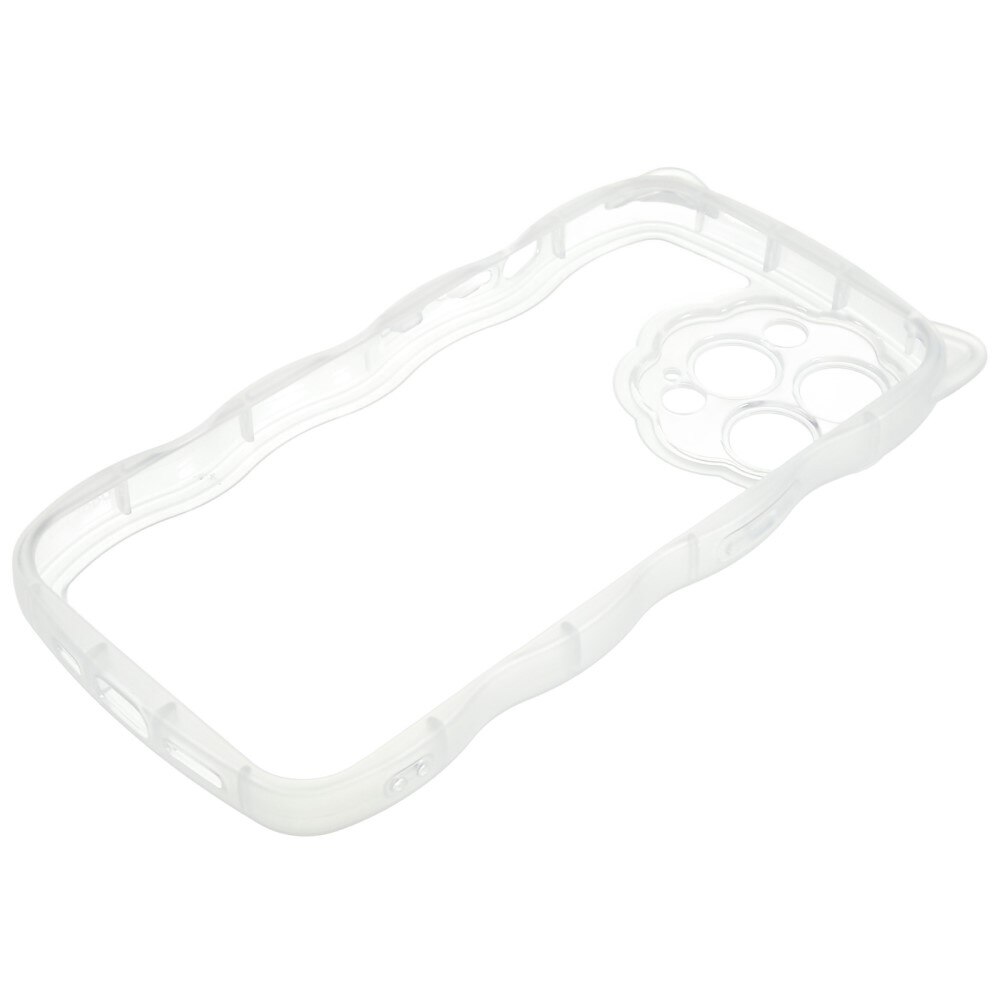 Funda Wavy Edge Gato iPhone 13 Pro transparente