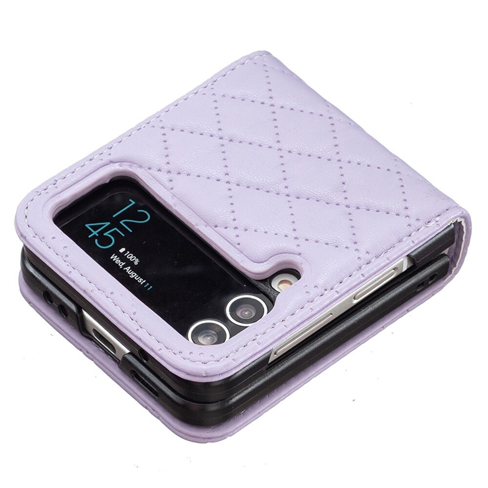 Funda acolchado Samsung Galaxy Z Flip 4 Violeta