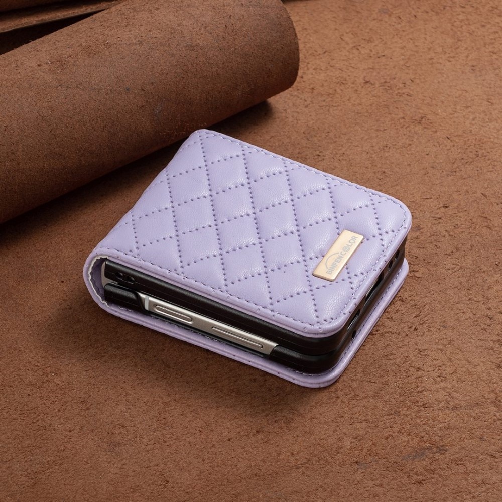 Funda acolchado Samsung Galaxy Z Flip 4 Violeta