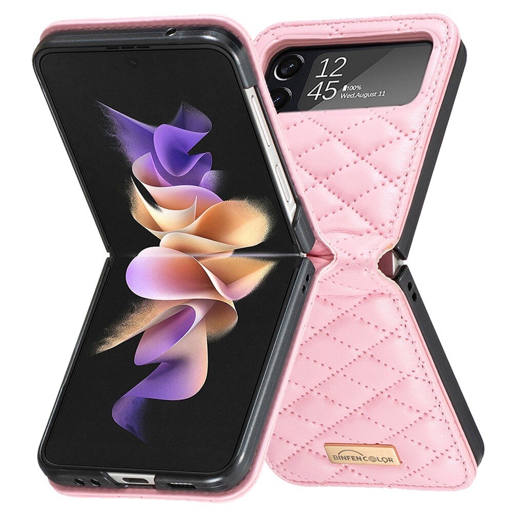 Funda acolchado Samsung Galaxy Z Flip 4 Rosado