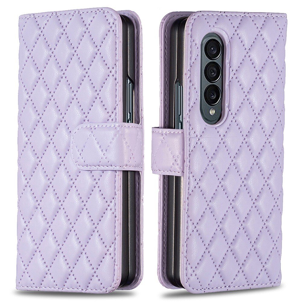 Funda acolchada con solapa Samsung Galaxy Z Fold 4 Violeta