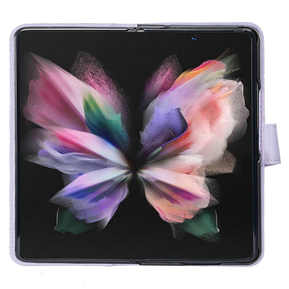 Funda acolchada con solapa Samsung Galaxy Z Fold 4 Violeta