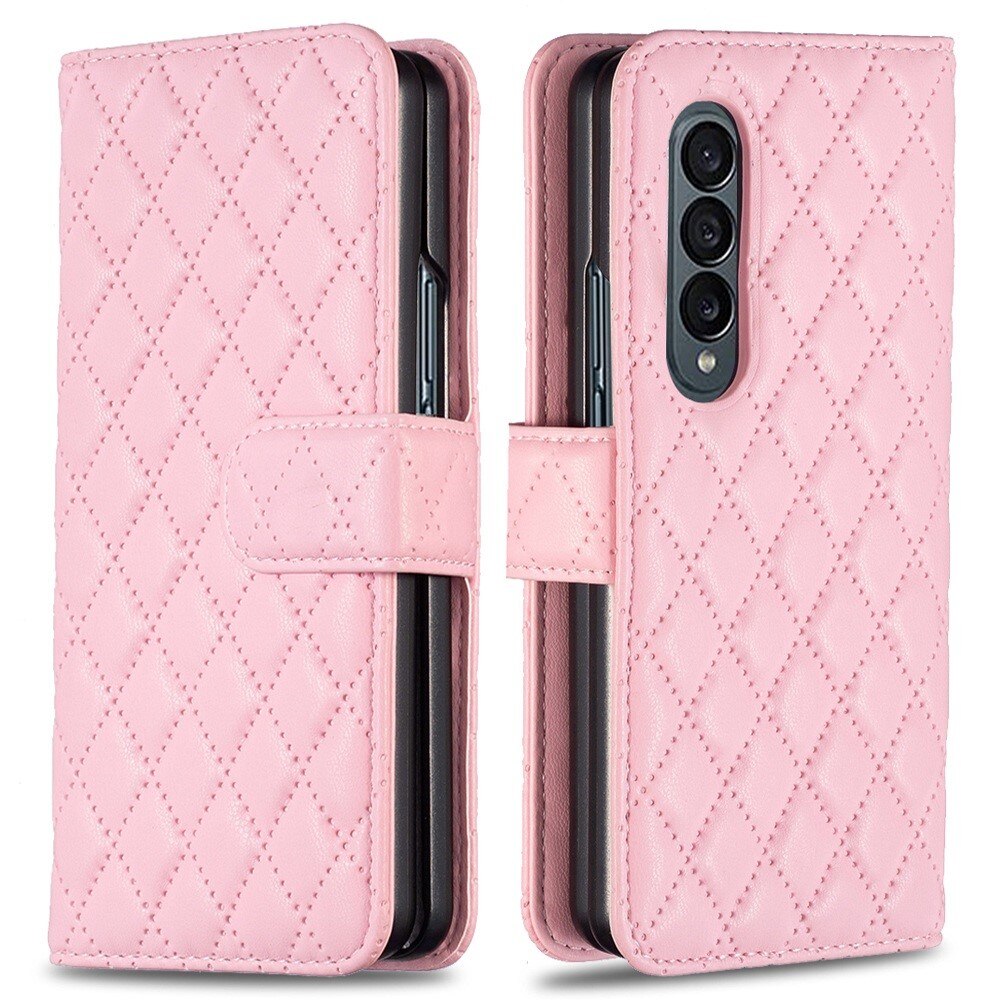 Funda acolchada con solapa Samsung Galaxy Z Fold 4 Rosado