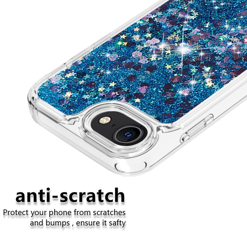 Funda Full Protection Glitter Powder TPU iPhone 7/8/SE azul
