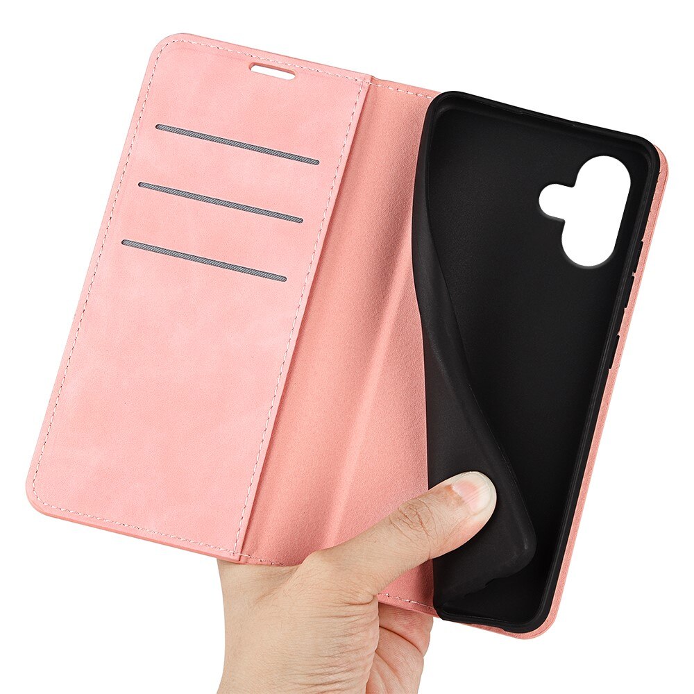 Funda delgada cartera iPhone 16 Rosa
