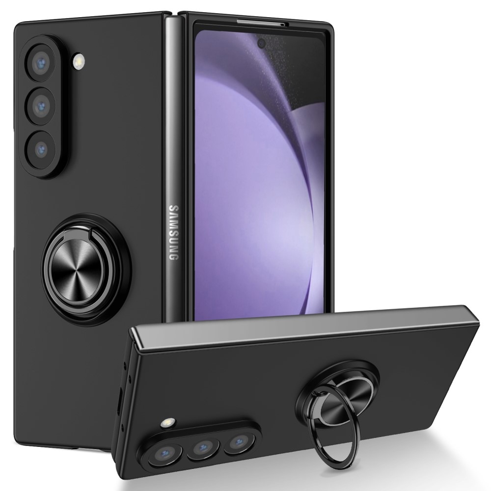 Funda magnética con porta anillos Samsung Galaxy Z Fold 6 negro