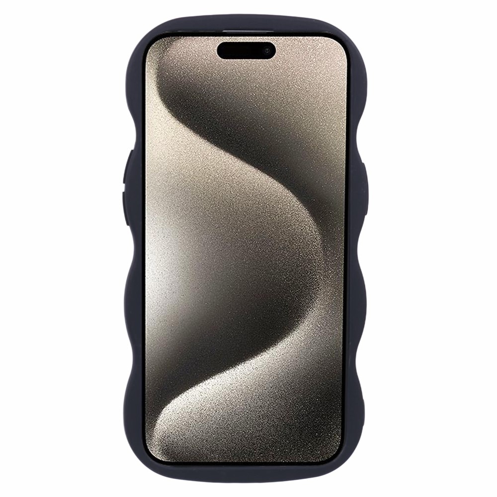 Funda TPU Wavy Edge iPhone 13 Negro