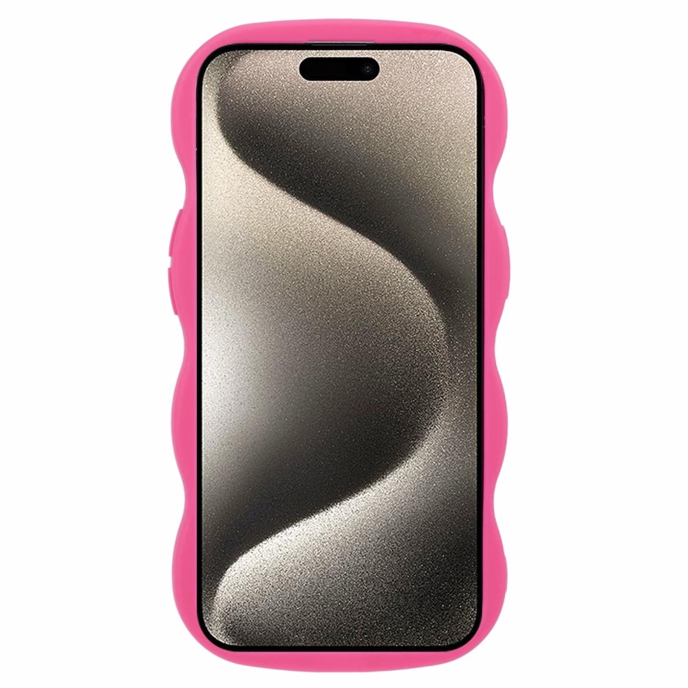 Funda TPU Wavy Edge iPhone 13 Rosa
