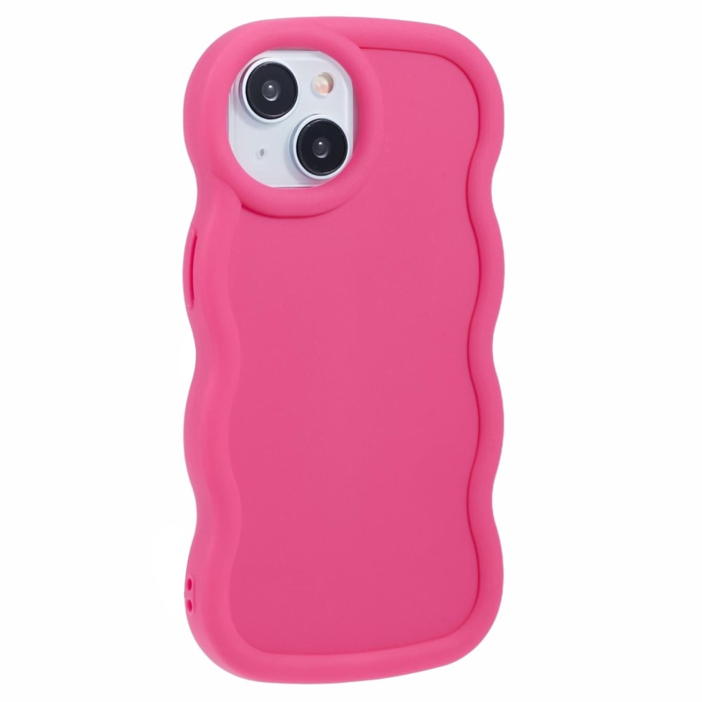 Funda TPU Wavy Edge iPhone 13 Rosa