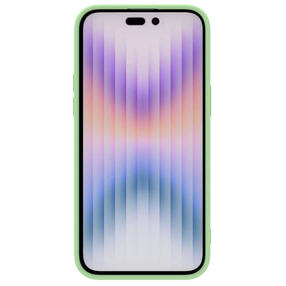 Funda Soft CamShield iPhone 14 Pro verde claro