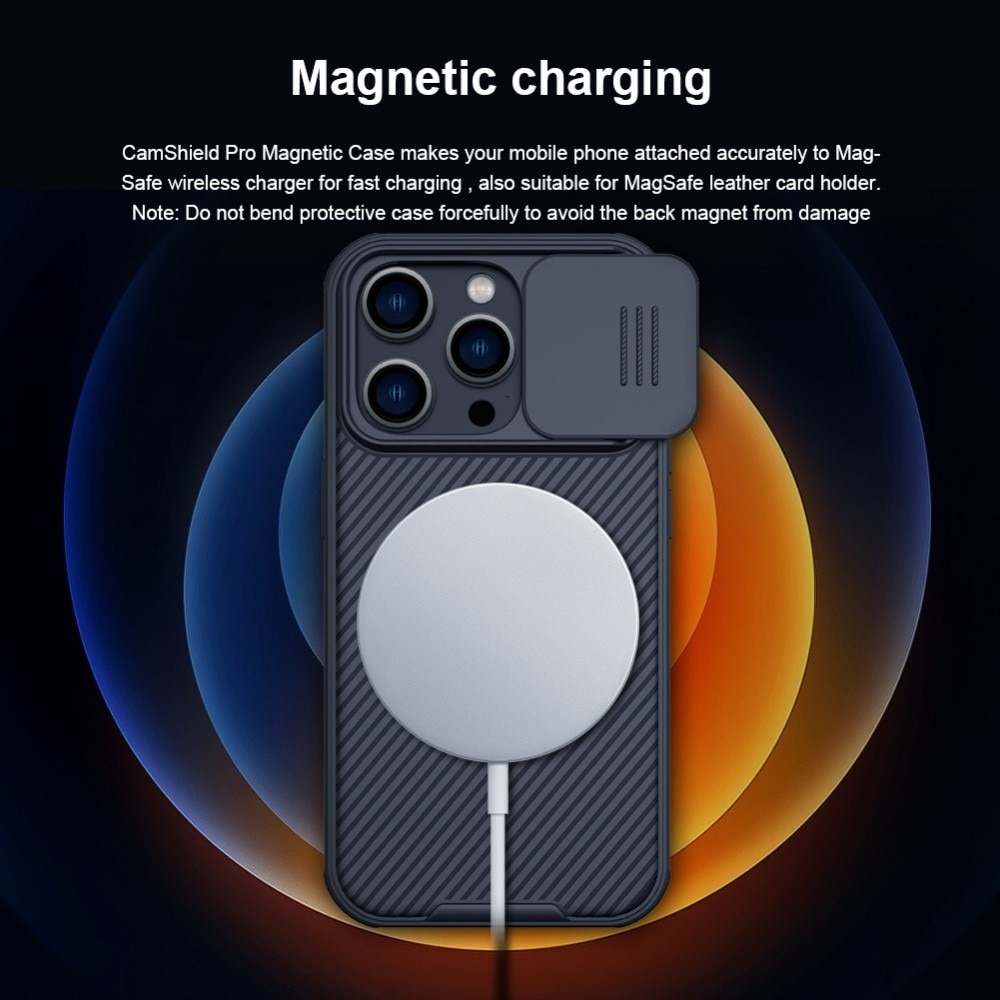 Funda magnética CamShield iPhone 14 Pro Max Negro
