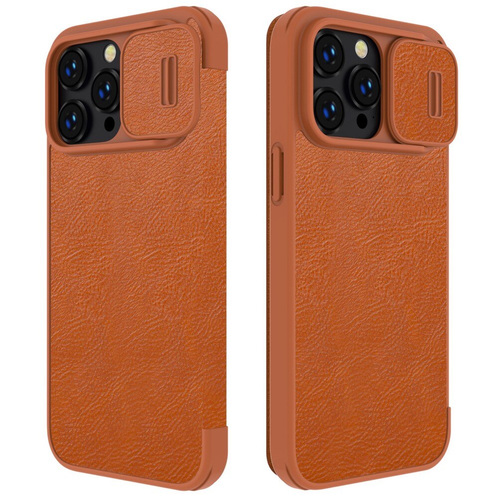 Funda Qin Pro CamShield iPhone 14 Pro Brown