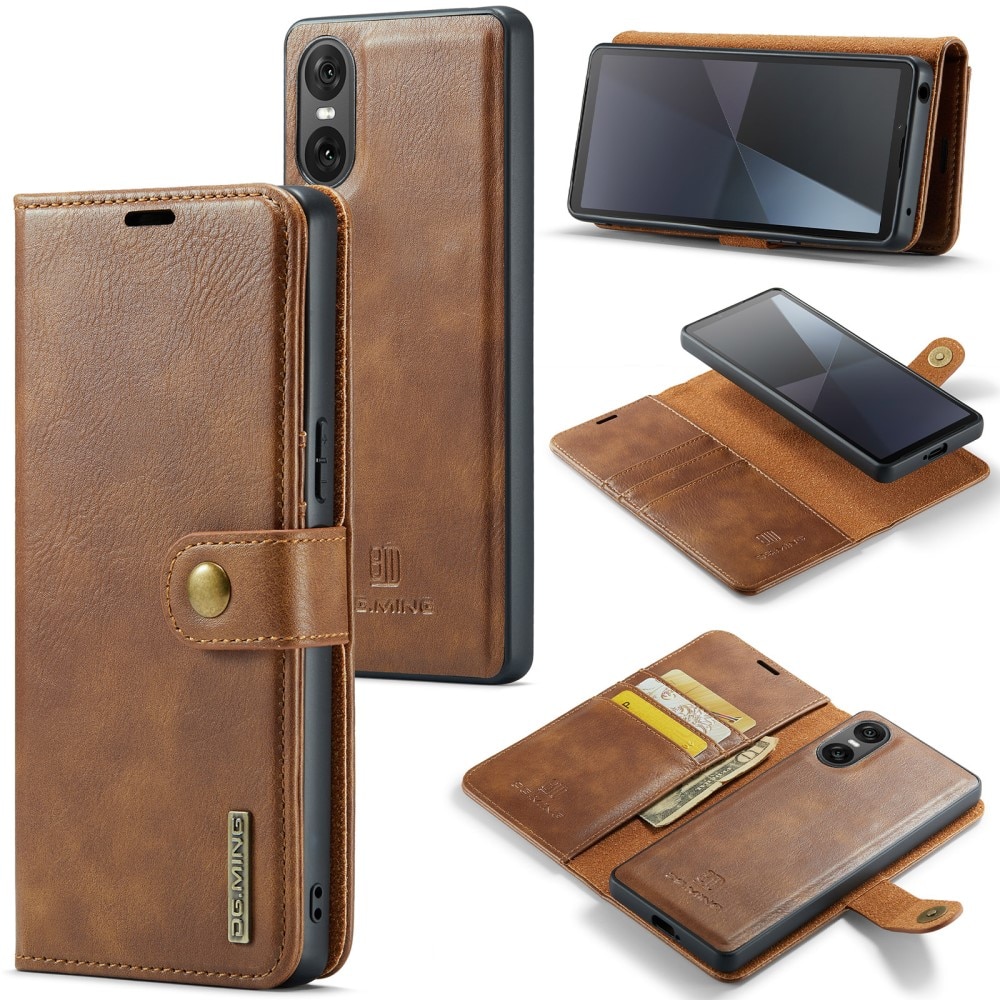 Cartera Magnet Wallet Sony Xperia 10 VI Cognac