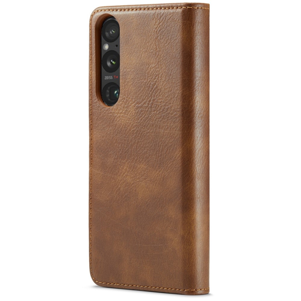 Cartera Magnet Wallet Sony Xperia 1 VI Cognac