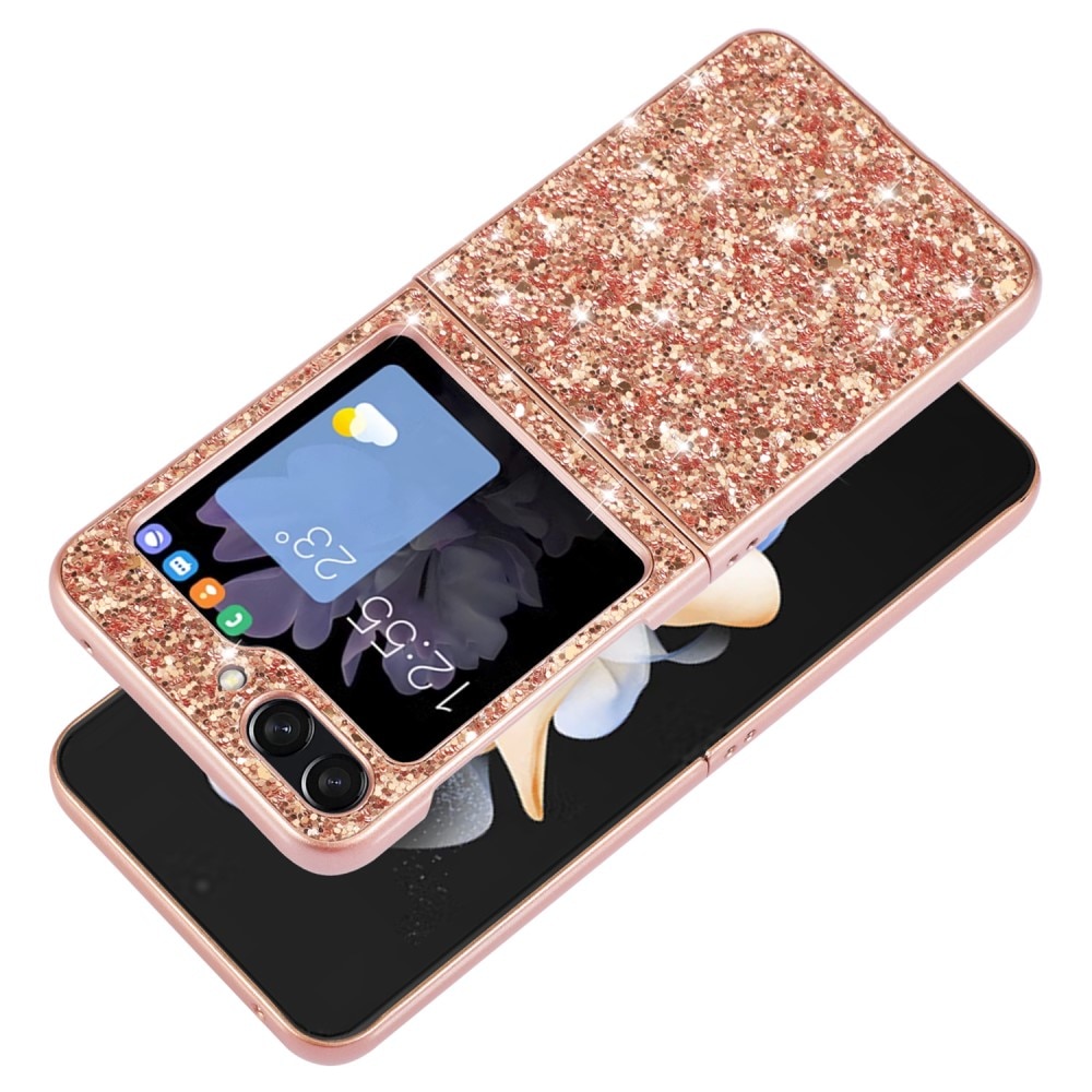 Funda Brillantina Samsung Galaxy Z Flip 6, negro