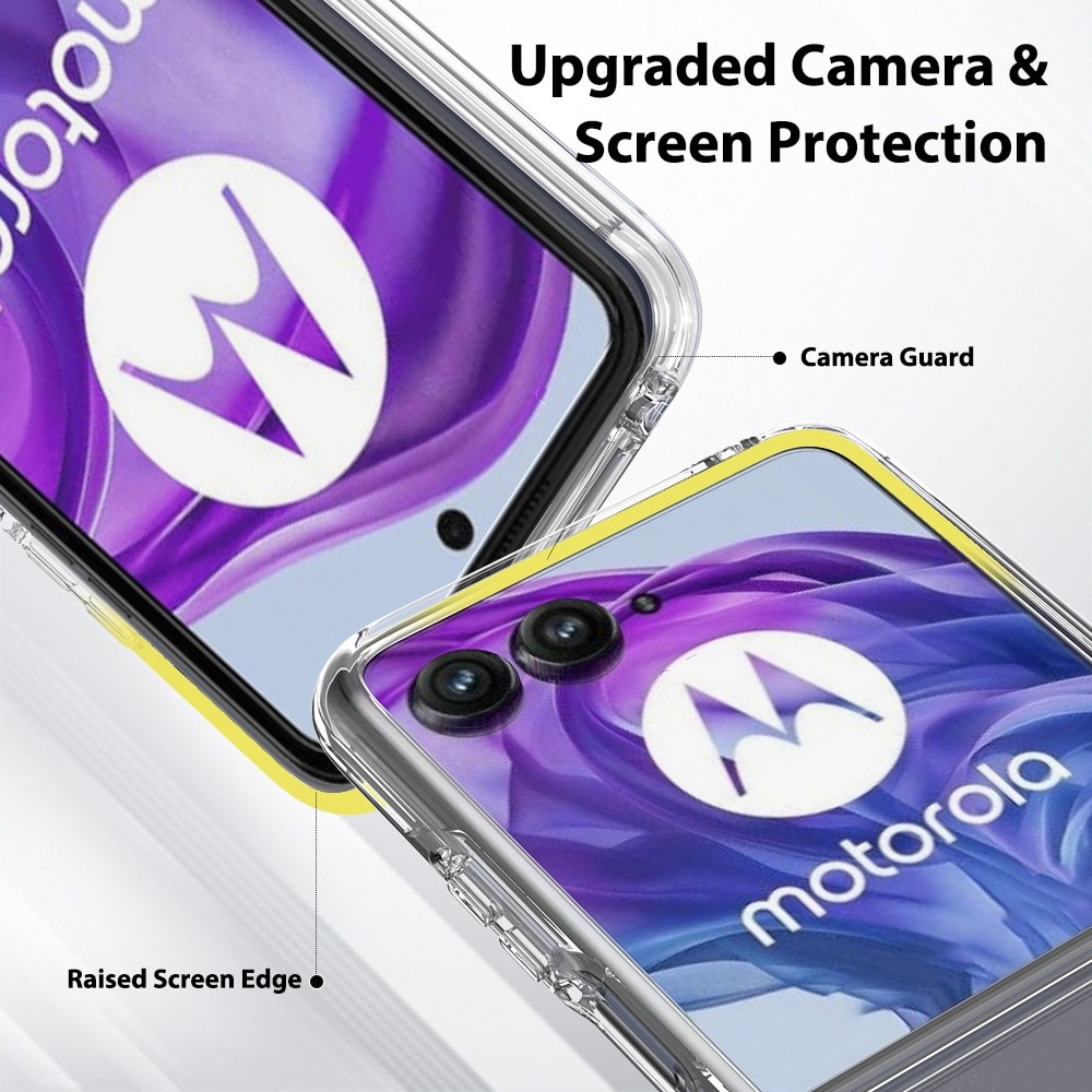 Funda híbrida para Motorola Razr 50 Ultra Transparente